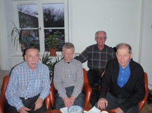 The wjole jury of today - Bengt, Thorvald and Jim with Sven in the background