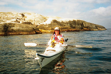 Sven Berggren i kajak